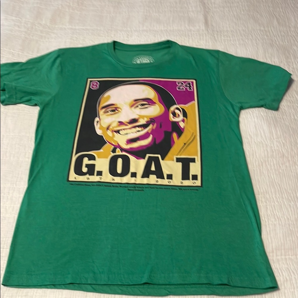 Kobe Bryant Graphic T-Shirt with G.O.A.T. Design
